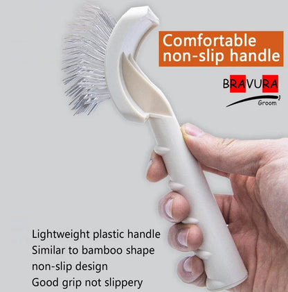 Pet Grooming Comb Curved Steel Needle for Cat And Dog Hair Beauty Supplies Professional Pet Brush