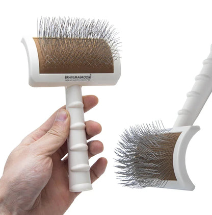 Pet Grooming Comb Curved Steel Needle for Cat And Dog Hair Beauty Supplies Professional Pet Brush