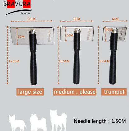 Steel Needle Pet Grooming Comb for Cats And Dogs - Hair Brush Pet Race Beauty Supplies Cat Comb Dog Comb