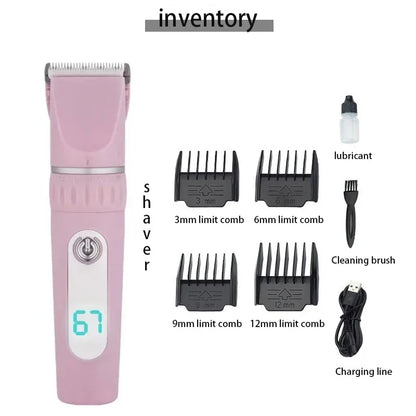 Professional Cordless Pet Grooming Kit for Dogs And Cats - Animal Clipper Kit for Efficient Hair Trimming