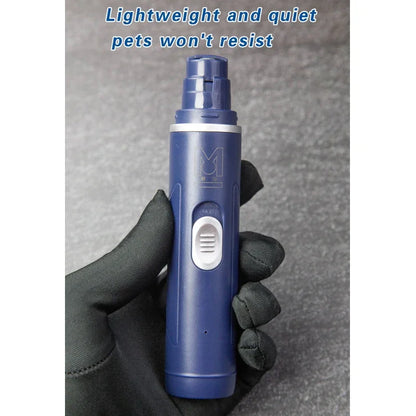 Super Quiet Electric Dog Nail Grinder Pet Nail Trimmer USB Charging Painless Operation for Small Medium Dogs