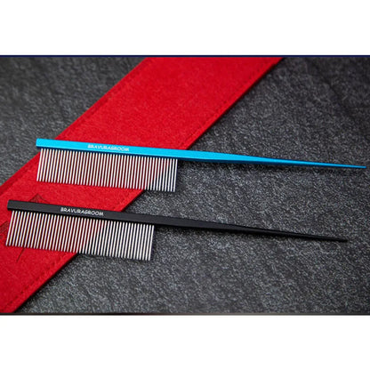 Pet Tail- pointed Rake Comb, made of high-quality stainless steel to ensure durability. This product is suitable for both dogs a