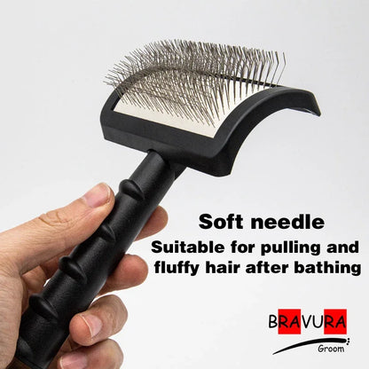 Curved comb Steel Needle Beauty Supplies Comb Cat Hair Cat Comb Dog Comb Pet Dog Hair Pet Brush pet groomer pet hair