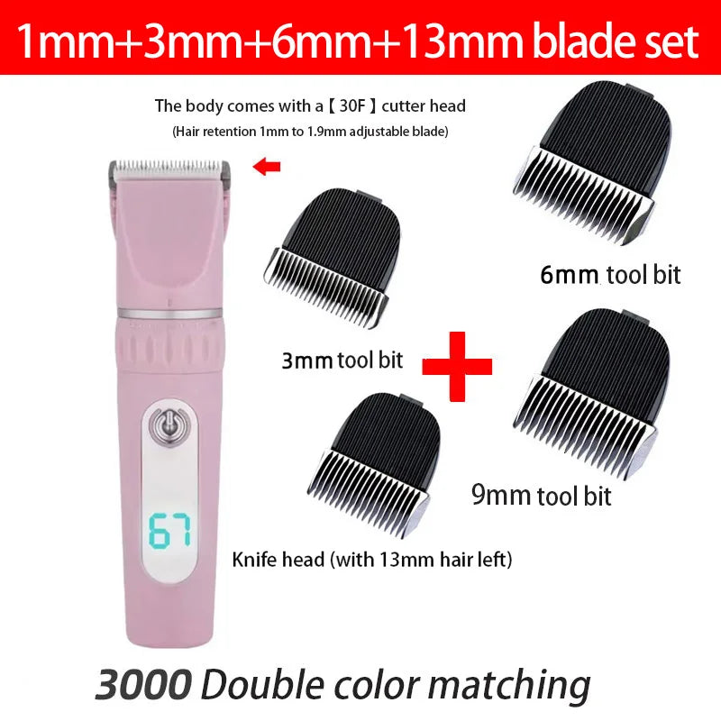 Professional Cordless Pet Grooming Kit for Dogs And Cats - Animal Clipper Kit for Efficient Hair Trimming