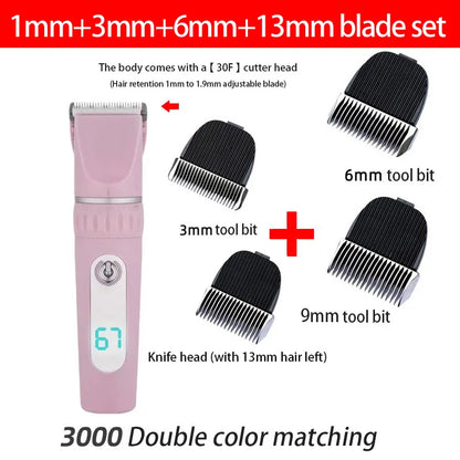 Professional Cordless Pet Grooming Kit for Dogs And Cats - Animal Clipper Kit for Efficient Hair Trimming