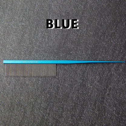 Pet Tail- pointed Rake Comb, made of high-quality stainless steel to ensure durability. This product is suitable for both dogs a
