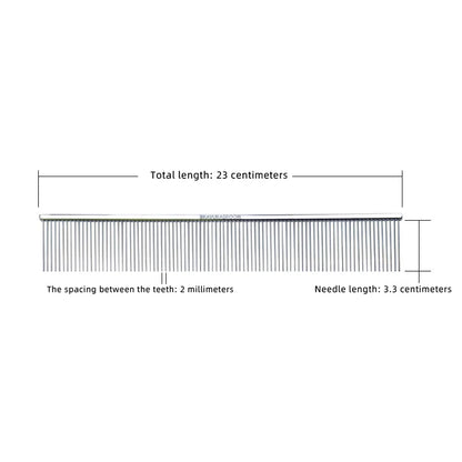 BAVURA Stainless Steel Pet Dematting Comb Grooming Tool for Dogs And Cats Removes Loose Undercoat Mats And Tangles