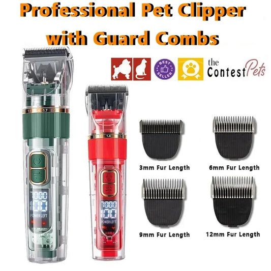 Dog Clipper Professional  Display Pet Cat Clippers Shaver Electrical Grooming Trimmer Rechargeable Haircut Machine