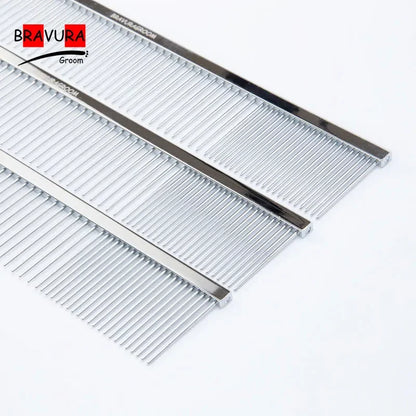 BAVURA Pet Dematting Comb, made of high-quality stainless steel for durability. Suitable for both dogs and cats. It's perfect fo