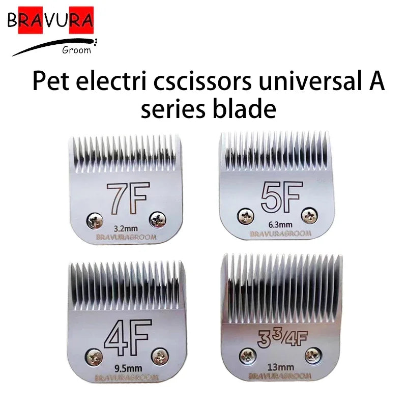 Professional Dog Clipper Precision Blade Set A5 Type Knives Adapter Compatible with Most Andis Oster Series for Pet Grooming